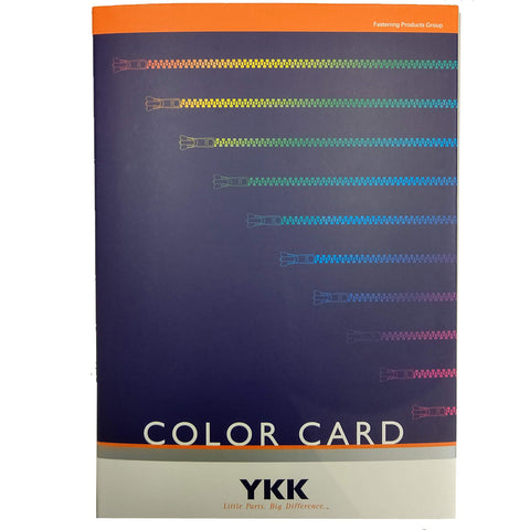 YKKカラーカード見本帳 レターパックプラス520配送　